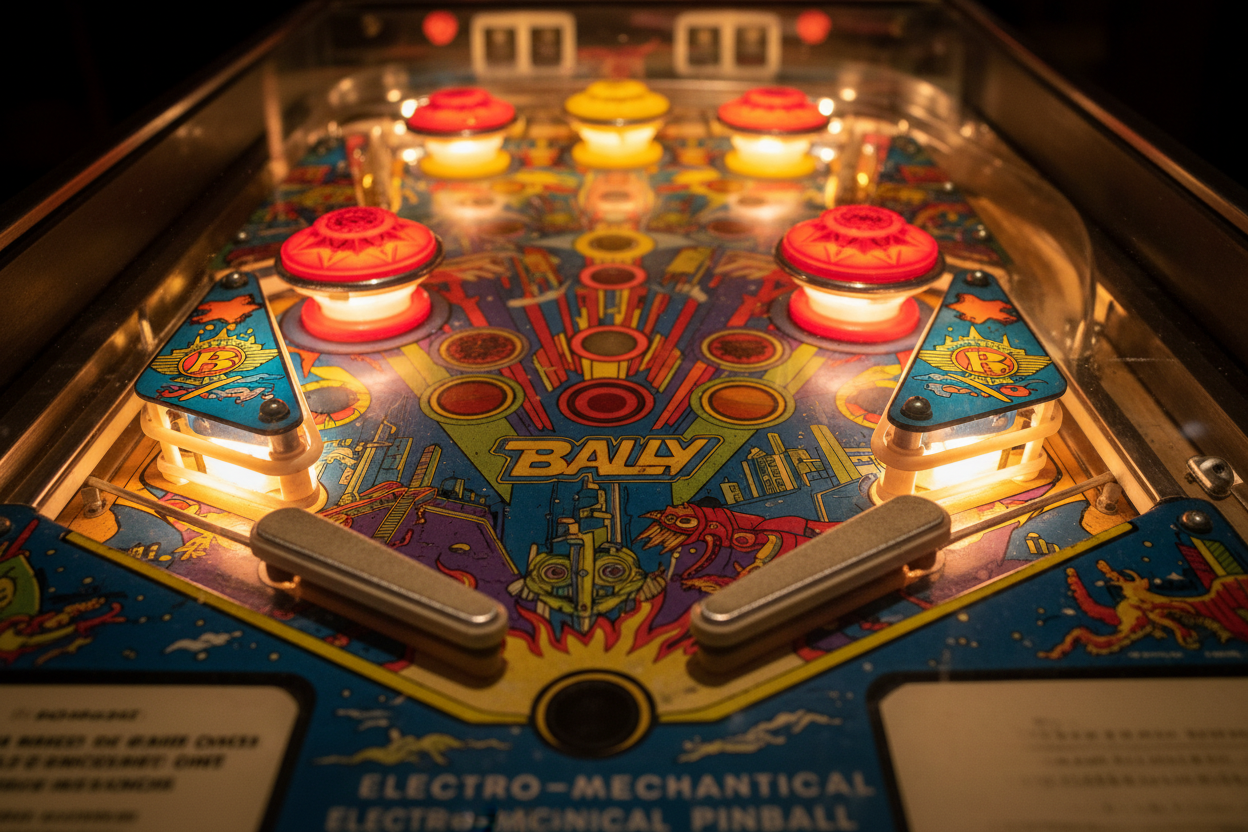 Dettaglio playfield Bally